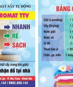 mẫu tờ rơi quảng cáo giặt là