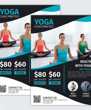 mẫu tờ rơi quảng cáo yoga