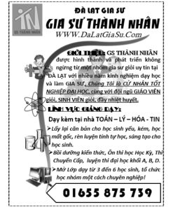 Tờ tơi quảng cáo đen trắng