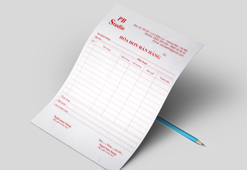 mẫu hóa đơn karaoke