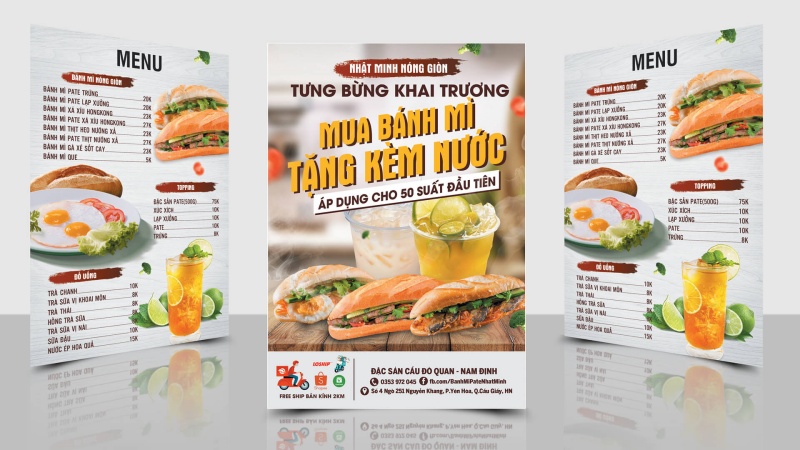tờ rơi bánh mì