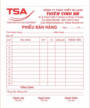 Chuyên trang in hóa đơn bán lẻ chuyên nghiệp